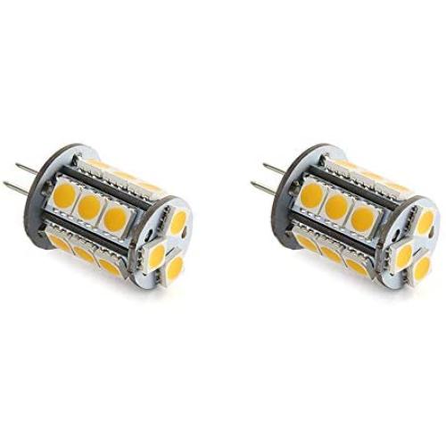 Makergroup T3 G4 Bi-pin LED Light Bulb 12VAC/DC Low Voltage 3Watt Daylight White 6000K for Outdoor Landscape Lighting Path Lights, Deck Lights, Step Lights,Paver Lights 2-Pack