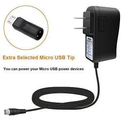 ZOZO 10W 5V2a (2000mA) Multi Tip Switching AC Power Adapter Replacement Wall Charger for Android Tablets Webcam Routers Toys Recorder Bluetooth Speaker TV Box USB Hub and More DC 5v Devices