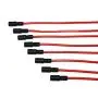 A-Team Performance Silicone Spark Plug Wires with Black 90 Degree Boot SBC Compatible with Chevy GMC Truck SUV Vortec 5.0L 5.7L 5700 350 1996-2003 Red 8.0mm