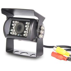 Backup Camera,Enhenstre Rear View Camera, 140 ° Wide Angle, 18 IR Night Vision,IP68 Waterproof for Trucks,RVs,Trailers,Bus,Vans,Large Vehicles. (Camera with RCA Cable)