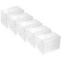 Evelots Cassette Tape Cases-Clear Plastic Storage-Audio-No Scratch/Dirt-Set/100