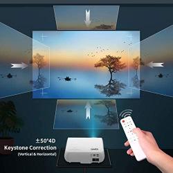 YABER Y30 Native 1080P Projector 7500L Full HD Video Projector 1920 x 1080, ±50° 4D Keystone Correction Support 4k & Zoom,LCD LED Home Theater Projector Compatible with Phone,PC,TV Box,PS4 (White)