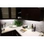 LED Under Cabinet Lighting Fixture, Hardwired or Plug in, Warm White (2700K), 8 inch, 5.3W, 265lm, Linkable, On/Off Switch Included, ETL & Energy Star Listed, 120V, Bronze Finished, T4S-08-BZ-927