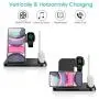 QI-EU Wireless Charger, 4 in 1 Qi-Certified Fast Charging Station Compatible Apple Watch Airpods Pro iPhone 12/11/11pro/X/XS/XR/Xs Max/8/8 Plus, Wireless Charging Stand Compatible Samsung Galaxy S20 QI-EU Wireless Charger, 4 in 1 Qi-Certified Fast Charging Station Compatible Apple Watch Airpods Pro iPhone 12/11/11pro/X/XS/XR/Xs Max/8/8 Plus, Wireless Charging Stand Compatible Samsung Galaxy S20