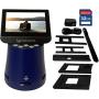 Wolverine Titan 8-in-1 20MP High Resolution Film to Digital Converter with 4.3'' Screen and HDMI Output, Worldwide Voltage 110V/240V AC Adapter & 32GB SD Card (Bundle) (Blue)