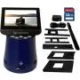 Wolverine Titan 8-in-1 20MP High Resolution Film to Digital Converter with 4.3'' Screen and HDMI Output, Worldwide Voltage 110V/240V AC Adapter & 32GB SD Card (Bundle) (Blue)
