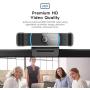 Amcrest 5-Megapixel Webcam with Microphone, Web Cam USB Camera, Computer HD Streaming Webcam for PC Desktop & Laptop w/Mic, Wide Angle Lens & Large Sensor for Superior Low Light (AWC5100)