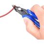 Wire Cutters, 2 pack Cutting Pliers Wire Flush Cutter Pliers Micro Wire Cutter Precision Sheer Side Cutters Pliers with Spring Rubber Handle for Electronics Jewelry Model Craft 5-Inch