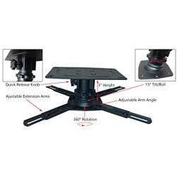 STR-MOUNTSB Silver Ticket Products LCD/DLP Low Profile Universal Projector Mount (3'' Low Profile)