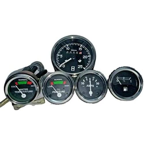 Massey Ferguson Tractor Gauges Set-Tachometer+Oil Pressure+Temp+Fuel+Ammeter Fit in MF35 MF50 MF65 MF135 MF150-165