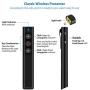 Aiworthy Wireless Presenter,Hyperlink Volume Control Presentation Clicker RF 2.4GHz PowerPoint Clicker Presentation Remote Control Pointer Slide Advancer (Black)