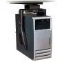 3M Under-Desk Computer Tower CPU Holder, Width Adjust from 3.5'' to 9.3'', Height Adjust from 12.5'' to 22.5'' to Fit Most CPUs up to 50 lbs, 360⁰ Swivel, Steel Construction, 17'' Track, Black, (CS200MB)