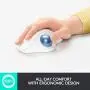 Logitech ERGO M575 Wireless Trackball Mouse, Easy thumb control, Precision and smooth tracking, Ergonomic comfort design, Windows/Mac, Bluetooth, USB - Off White