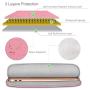 HESTECH Chromebook Case,11.6''-12.5 inch Water Repellent Polyester Protective Laptop Sleeve Bag Handle Front Pockets Acer/HP Stream/Samsung/Microsoft Surface Pro 7/3/4/5/6,Pink