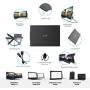 Duex Pro Portable Monitor (Upgraded 2.0 Version), The On-The-Go Dual-Screen Laptop Monitor, 12.5'' Full HD IPS Display, USB A/Type-C, Plug and Play, Dual-Side Sliding, Sleek and Lightweight Design