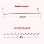 Telephone Handset Cord,SINCODA 5 Pack 6Ft Uncoiled/26CM Coiled Telephone Handset Cord for Telephone/Handset Black Curly Cord(White)