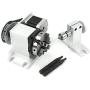 Reducing Ratio 4:1 CNC 4th-axis A-axis Rotation-axis, 4 Jaw K12-65mm Chuck Tip Indexing Head with Nema17 2-Phase 4-Wire Stepper Motor + 54mm Tailstock for CNC Router Engraving Machine