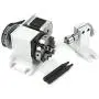 Reducing Ratio 4:1 CNC 4th-axis A-axis Rotation-axis, 4 Jaw K12-65mm Chuck Tip Indexing Head with Nema17 2-Phase 4-Wire Stepper Motor + 54mm Tailstock for CNC Router Engraving Machine