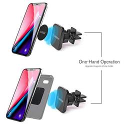ESOULK - Magnetic Universal Air Vent Phone Car Mount Smartphone Holder, Black (ESLK-EH02P)