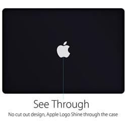 UESWILL 2 in 1 Smooth Matte Hard Case with Keyboard Cover Compatible with MacBook Pro 13 inch with Retina Display (No CD ROM) (Model A1502/A1425, Early 2015/2014/2013/Late 2012), Black