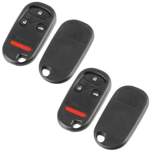 Key Fob Shell Case for Honda Accord/Acura TL 1998 1999 2000 2001 2002 (KOBUTAH2T), Set of 2