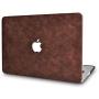 LuvCase Laptop Case for MacBook Pro 13'' (2021/20/19/18/17/16 Release) with/Without Touch Bar A2338 M1/A2251/A2289/A2159/A1989/A1706/A1708 Leather Hard Shell Cover (Brown Cow Leather)