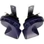 FARBIN Horn 12V Car Horns Loud Dual-Tone Waterproof Auto Horn Electric Snail Horn Kit Universal for Any 12V Vehicles (Blue horn, 12v)