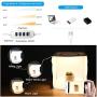 Light Box Photography, nezababy 9x9 Photo Light Box 72 LED Dimmable Lights Portable Folding Studio Light Box with 6 Colors EVA Backdrops Photography Light Box