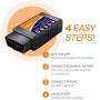 OBD2 Scanner & WiFi Car Code Reader – Clears Check Engine Lights Instantly – Diagnose 3000 Car Codes - Wireless Car Diagnostic Scanner – Auto Scanner for 1996+ Vehicles (iOS & Android Devices Only)