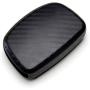 TANGSEN Smart Key Fob Personalized Case Protective Cover for Hyundai Elantra GT Tucson 4 Button Keyless Entry Remote 3D Twill Weave Carbon Fiber ABS Plastic Emboss