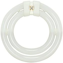Satco S6596 3000K 55-Watt 4 Pin T9 2C Circline Lamp, Soft White