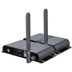 TNP Wireless HDMI Transmitter and Receiver Kit - Wireless HDMI Extender Adapter Signal Amplifier Booster Repeater for Up to 150 Feet with IR Remote Control Receiver & Blaster HD Video Audio 1080P