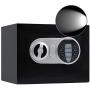 Sdstone Security Safe Box with Induction Light,Electronic Digital Securit Safe with Keypad, Wall or Cabinet Anchoring Design -Protect Cash Money, Jewelry, Passports-for Home, Business ，0.23 Cubic Feet