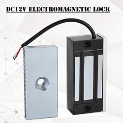 DC 12V Electromagnetic Locks Alluminum Electronic Magnetic Door Lock with 60kg Linear Pull for Access Control