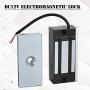DC 12V Electromagnetic Locks Alluminum Electronic Magnetic Door Lock with 60kg Linear Pull for Access Control