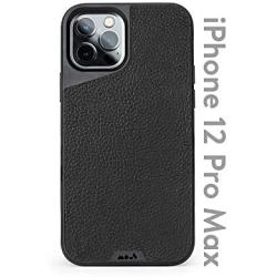 Mous - Protective Case for iPhone 12 Pro Max - Limitless 3.0 - Black Leather - No Screen Protector
