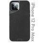 Mous - Protective Case for iPhone 12 Pro Max - Limitless 3.0 - Black Leather - No Screen Protector