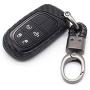 ROYALFOX 3 4 5 Buttons Silicone Carbon Fiber Smart Key Fob case Cover for Jeep Cherokee Compass Renegade Grand Cherokee, Dodge Charger Challenger Dart Journey Durango Grand Caravan RAM (Carbon Fiber)