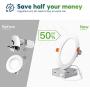 Freelicht 12 Pack 6 Inch Ultra-Thin LED Recessed Ceiling Light with Junction Box, 12W Eqv 110W, 5000K Daylight Dimmable Can-Killer Downlight, 850LM High Brightness - ETL and Energy Star