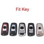 Royalfox(TM) Luxury 3 4 Buttons Girly 3D Bling Smart keyless Remote Key Fob case Cover for BMW 1 2 3 5 7 M Series,BMW X1 X3 X4 M2 M3 M4 M5(Model b-Pink)