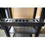 Raising Electronics 1U Horizontal Rack Mount Cable Management Unit with Panel Plastic 19'' Rack Mount