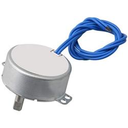 Homeswitch Metal TYC-50 Double Flat Shaft CW/CCW Undirectional Speed Reduction Synchronous Motor AC110V 4-5RMP Silver