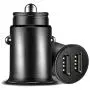 VectorTech Car Charger, Mini 24W 4.8A Metal Dual USB Car Charger, Alloy Flush Fit Car Adapter with Blue LED, Compatible with iPhone XR/Xs/Max/X/8/7/Plus, iPad Pro/Air 2/Mini, Galaxy, LG, HTC, and More