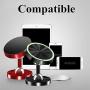 Car Cell Phone Magnetic Holder, MamaWin Aluminum Alloy 360°Rotation Luminous Portable Car Smart Phone Holder Stand, Metal Mobile Phone Holder for iPhone, Android Phone, 2 Pack