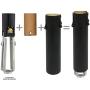 Royal Designs 4 Inch Candle Drip Sleeves Chandelier Socket Covers with Paper Insulation, Black, Set of 6
