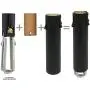 Royal Designs 4 Inch Candle Drip Sleeves Chandelier Socket Covers with Paper Insulation, Black, Set of 6
