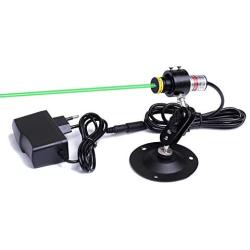 MXTLASER Focusable D18X65 520-135 Direct Green Dot Laser Module for Positioning (Laser Module + Adapter + Holder)