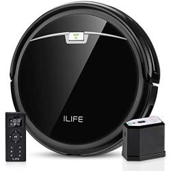 ILIFE A4s Pro Robot Vacuum, 2000Pa Max Suction, ElectroWall, Remote Control, Slim, Thin, Quiet, Self-Charging, Smart, Ideal for Hard Floor to Medium Carpet, Black