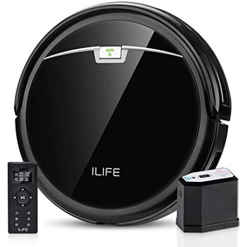 ILIFE A4s Pro Robot Vacuum, 2000Pa Max Suction, ElectroWall, Remote Control, Slim, Thin, Quiet, Self-Charging, Smart, Ideal for Hard Floor to Medium Carpet, Black