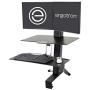 Ergotron - WorkFit-S Dual Sit-Stand Workstation with Worksurface - for Tabletop, Black